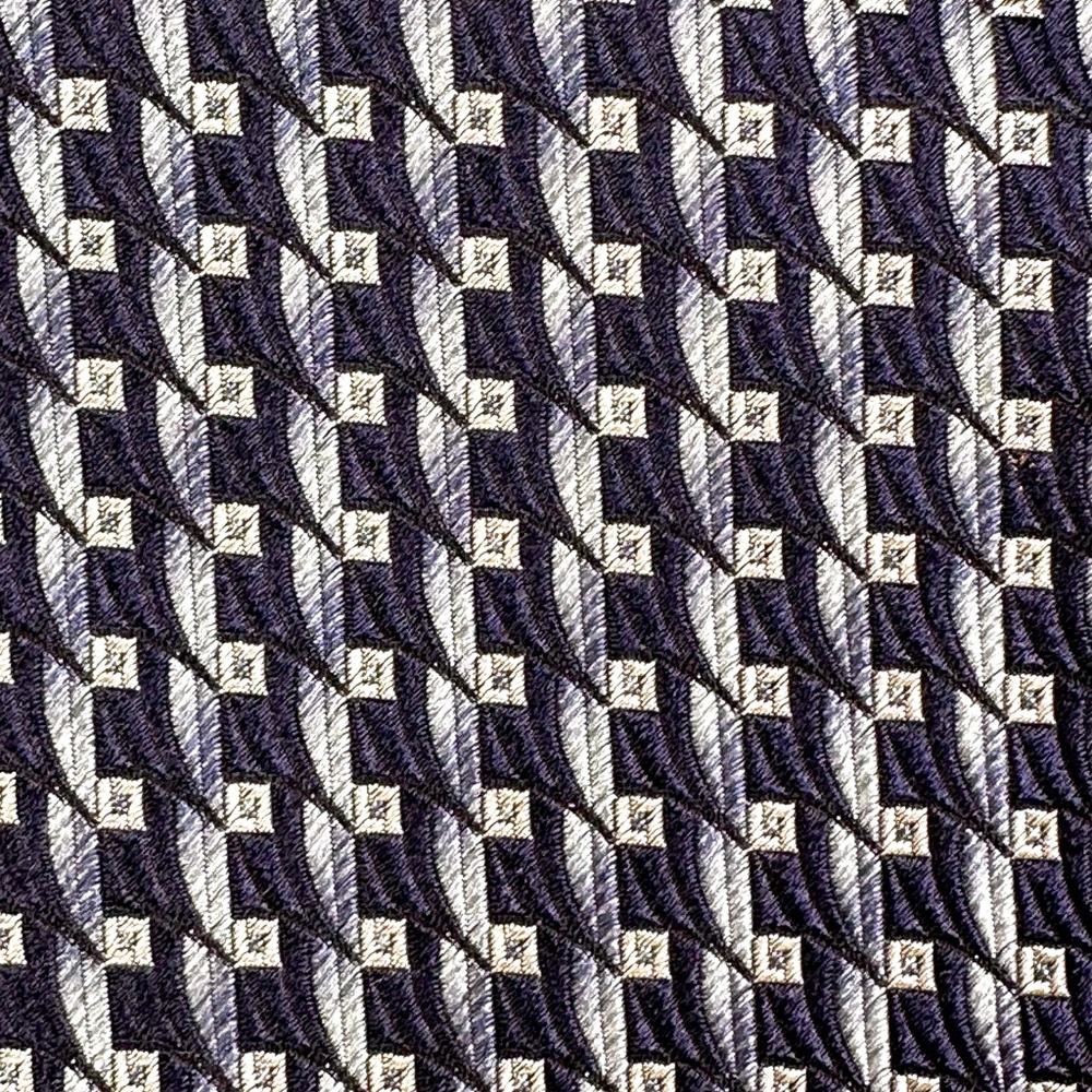 Ermenegildo Zegna Geometric Print Elegant Men's Tie 100% silk - Picture 2 of 5